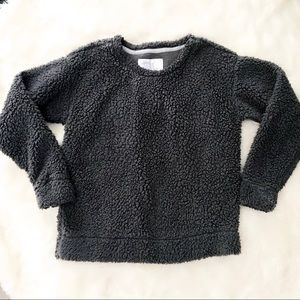 Muk Luks | dark gray Sherpa pullover sweat…